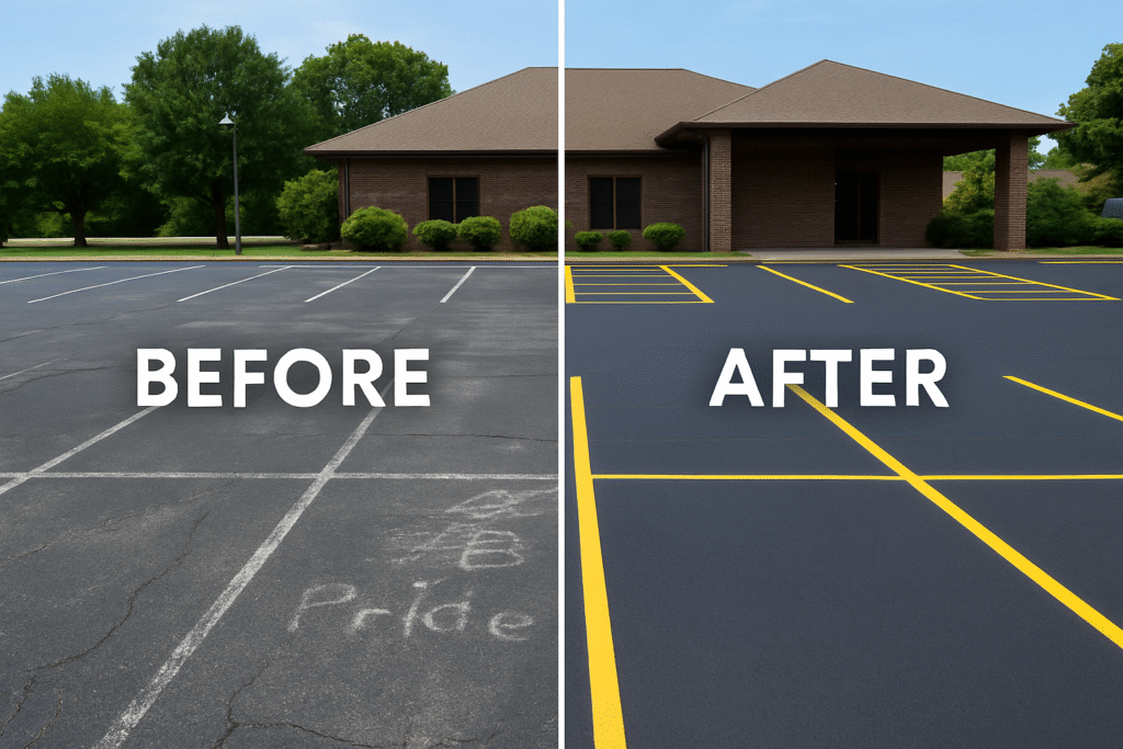How Often Should You Restripe Your Parking Lot in D'Iberville, MS? 1 Parking lot striping D'Iberville MS