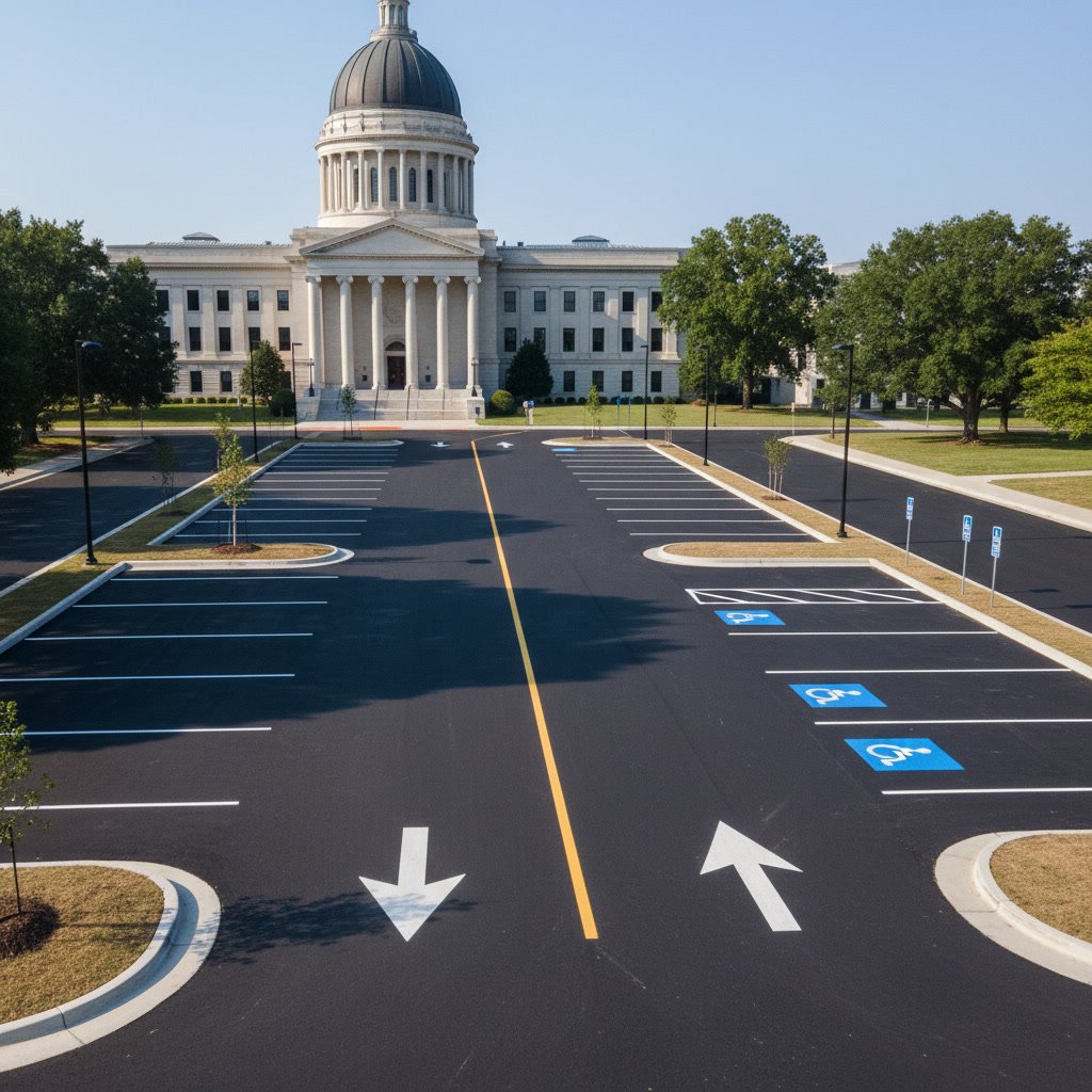 Jackson MS parking lot striping
