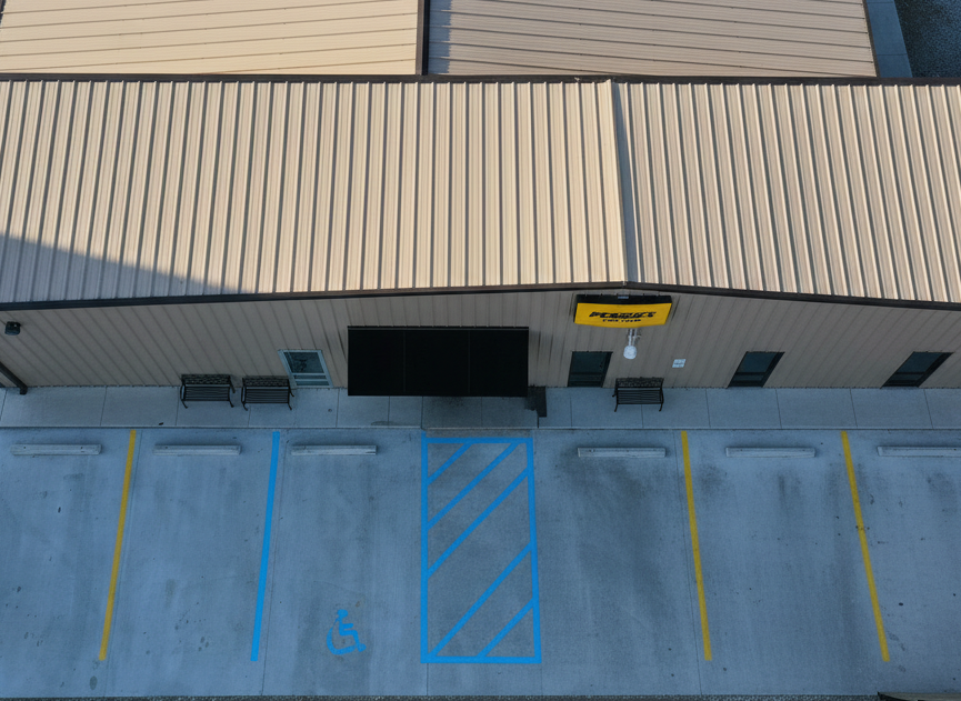 Gulfport MS parking lot striping layout